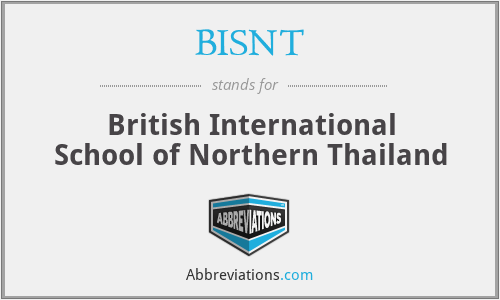 What is the abbreviation for british international school of northern thailand?